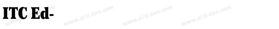ITC Ed字体转换
